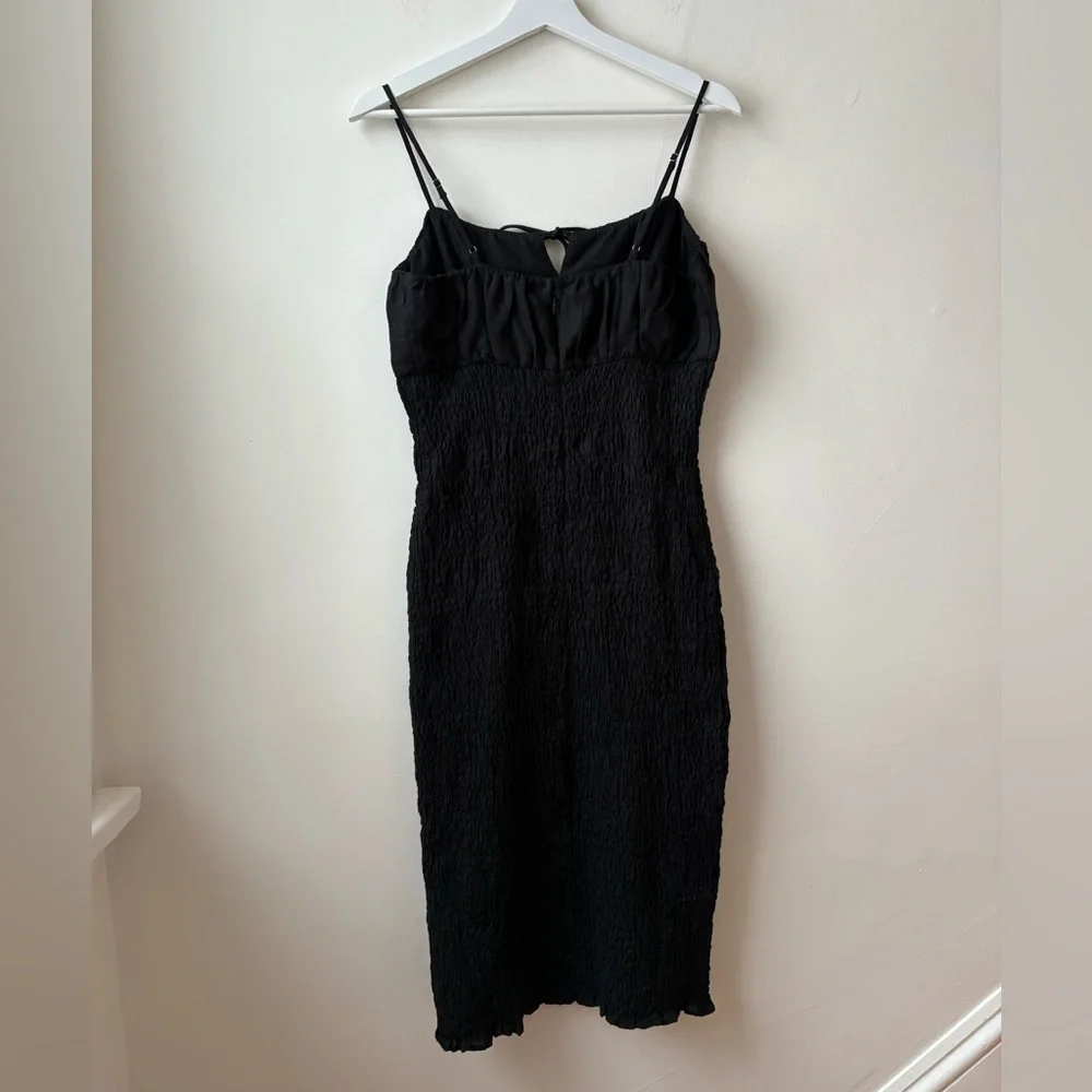NWT J. Crew Black Linen Dress - Picture 10 of 12